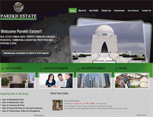 Tablet Screenshot of parekhestate.com